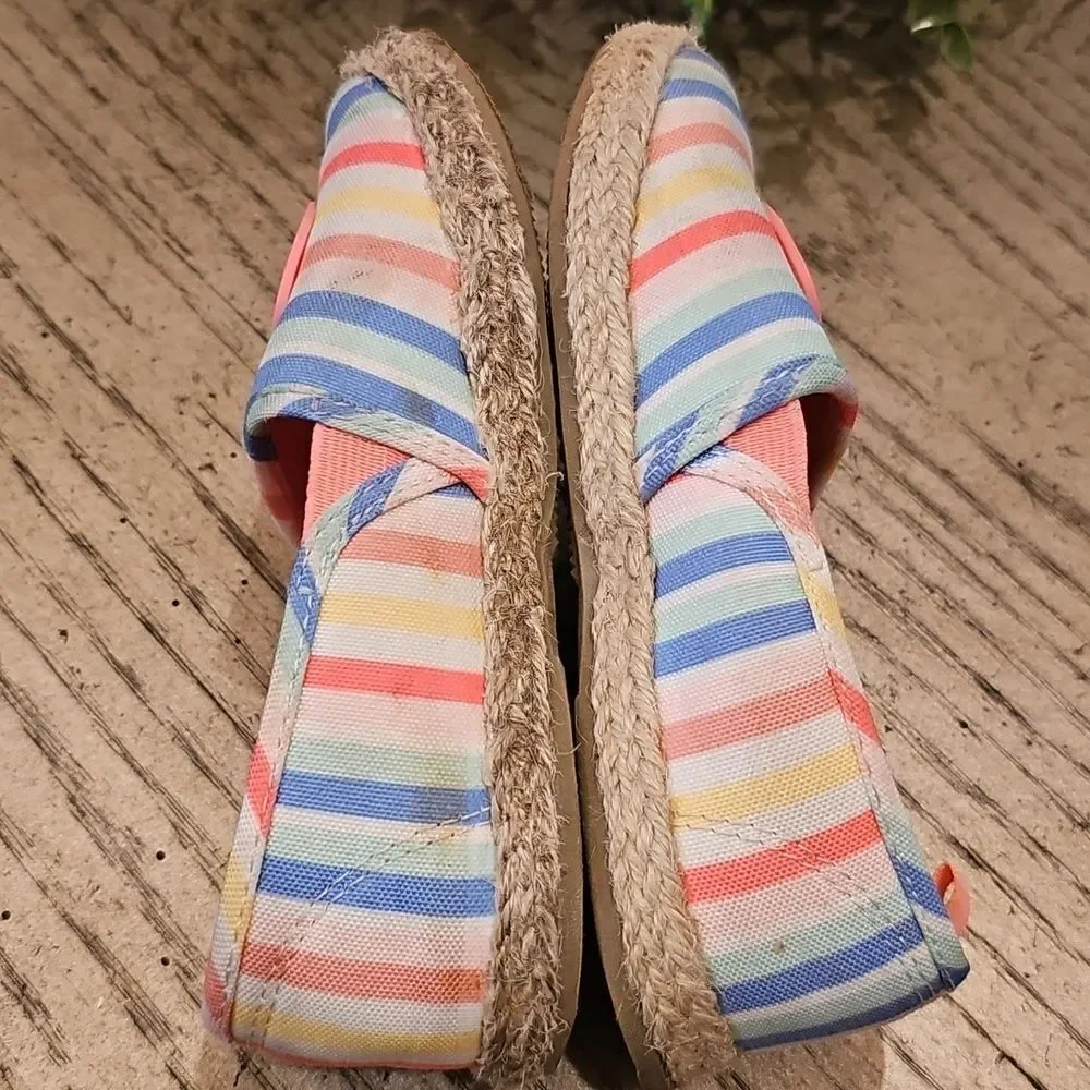Carter's Kids Striped Slip-On Shoes Size 10